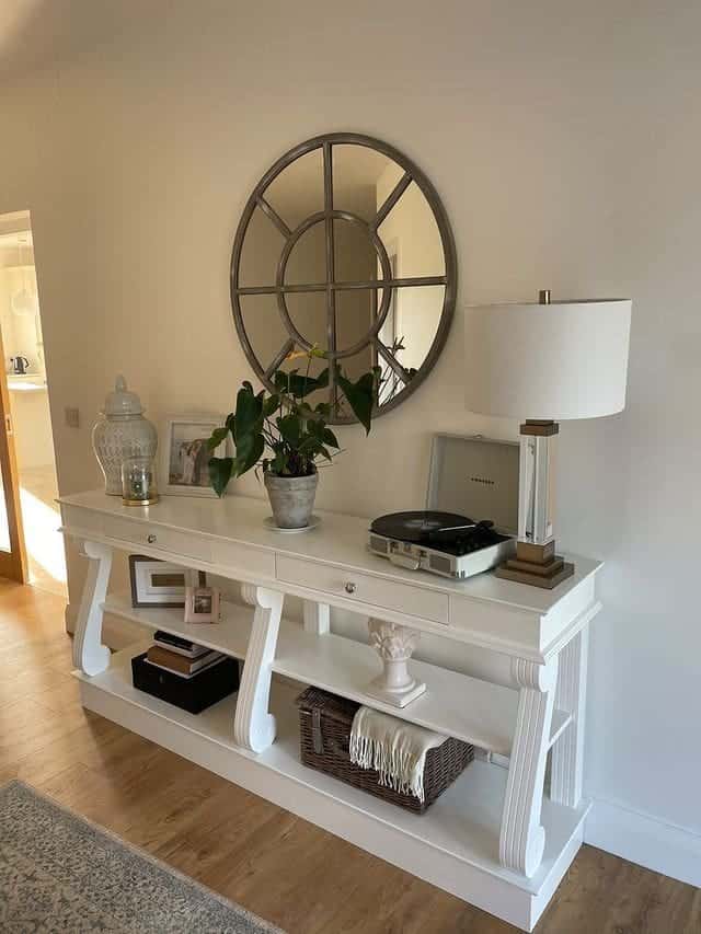 White Console Table