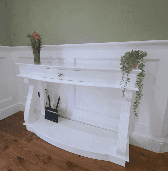 White Console Table