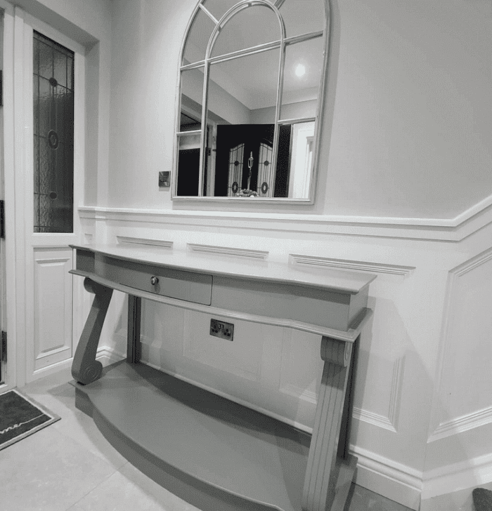 Curved Console Table