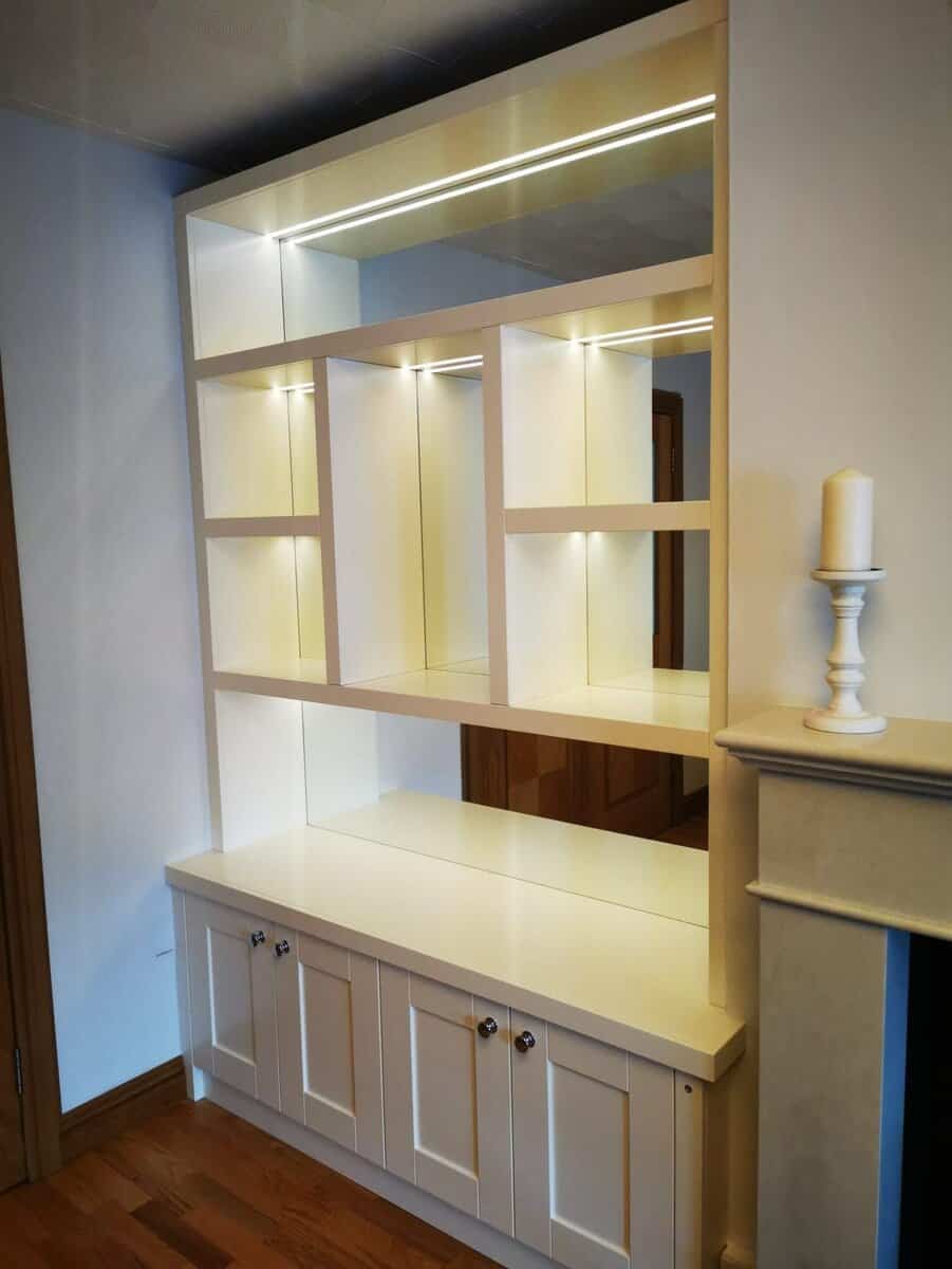 Fitted Alcove unit with custom shelving