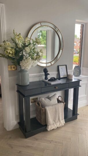 Black Console Table with storage