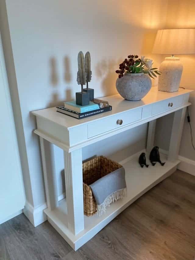 Console Table with Baskets