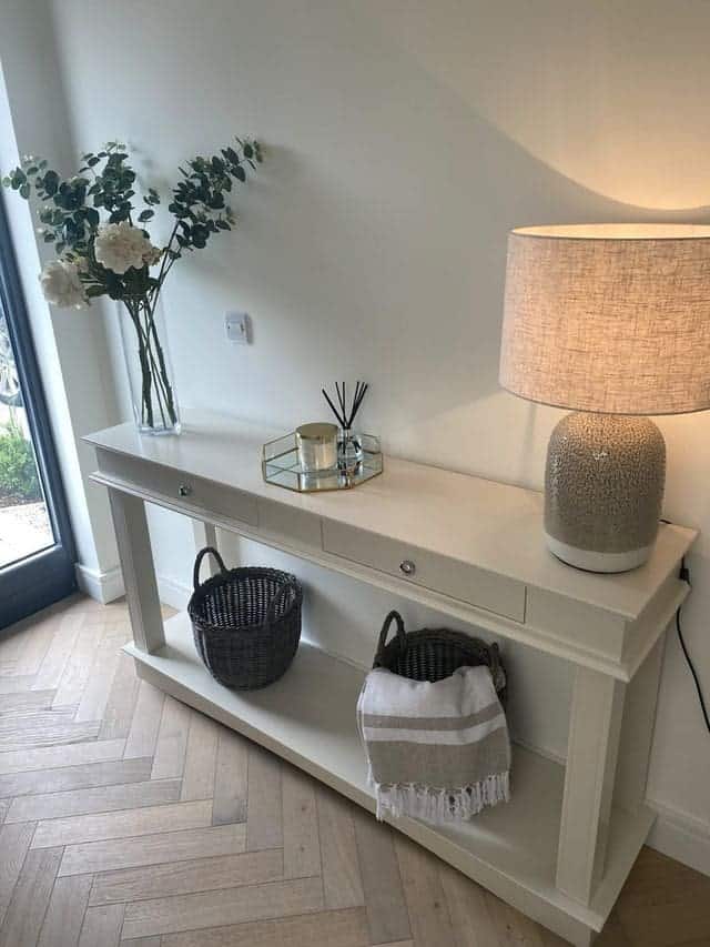 Decorated Console Table