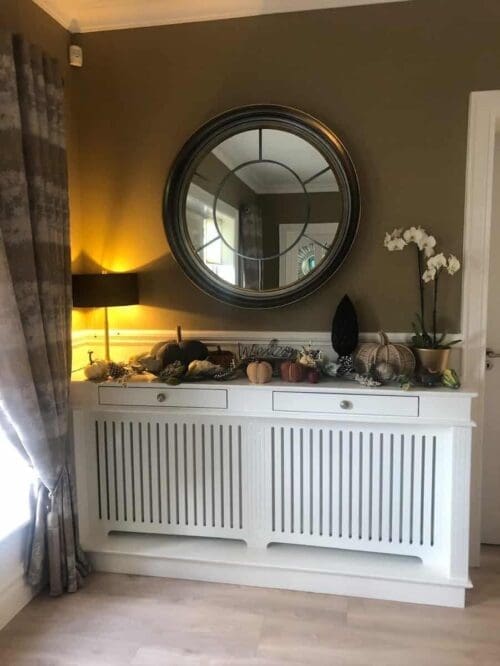 Radiator console table