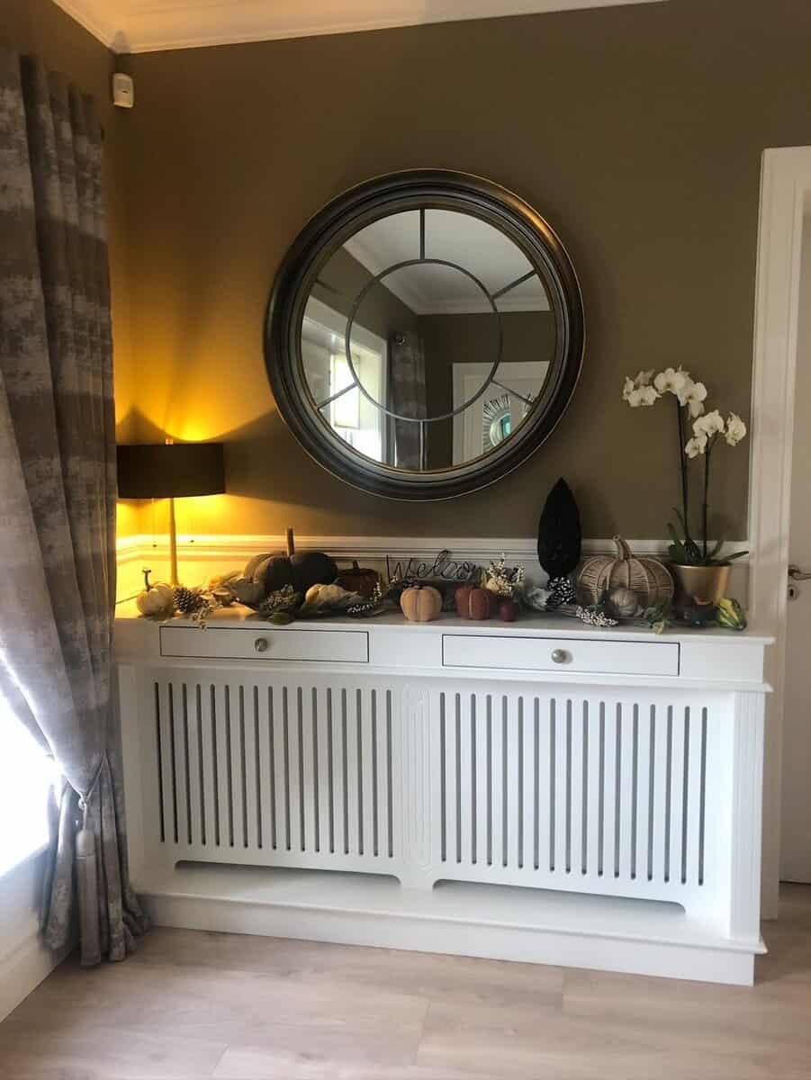 Radiator console table