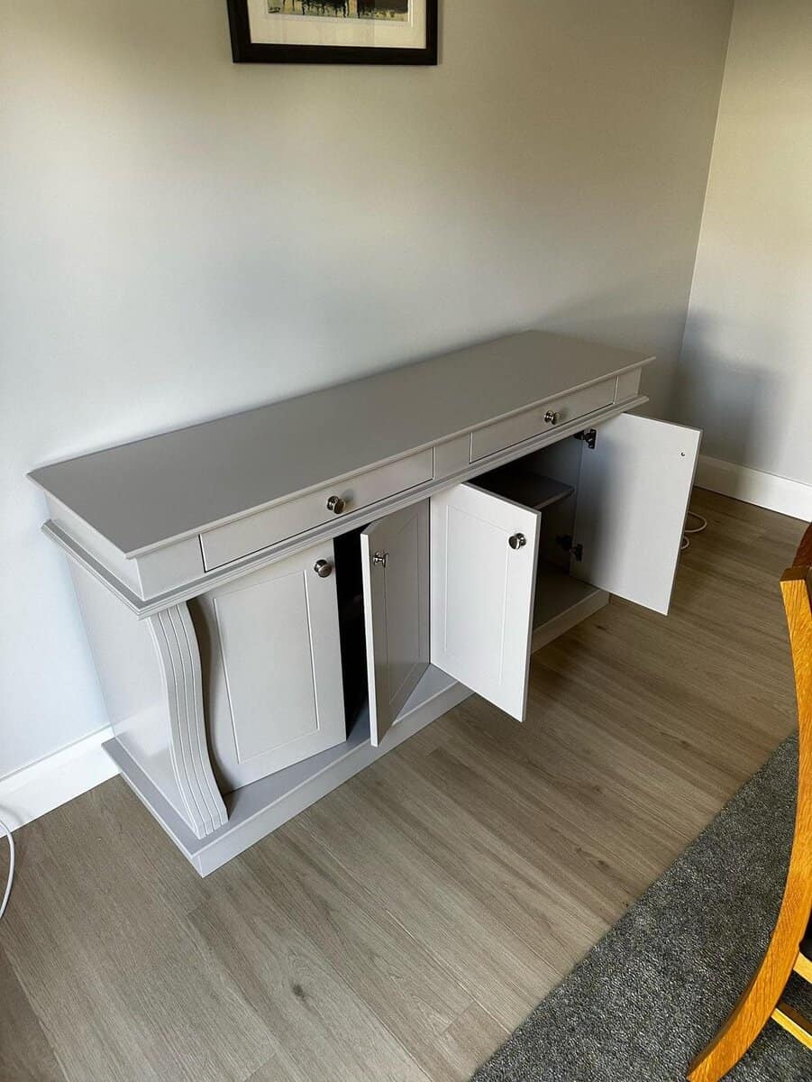 Sideboard with open door