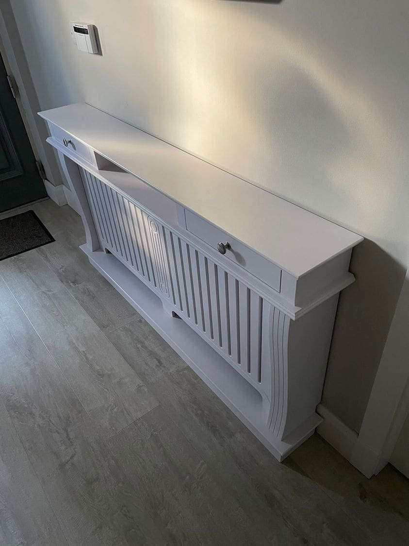 Radiator console table