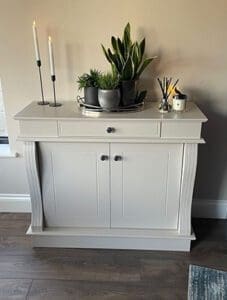 Decorated sideboard