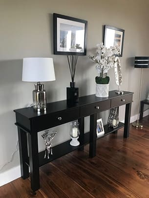 Large Black Console Table