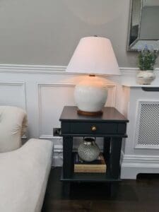 Black side table