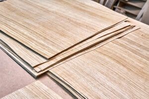 Sheets of Oak Veneer