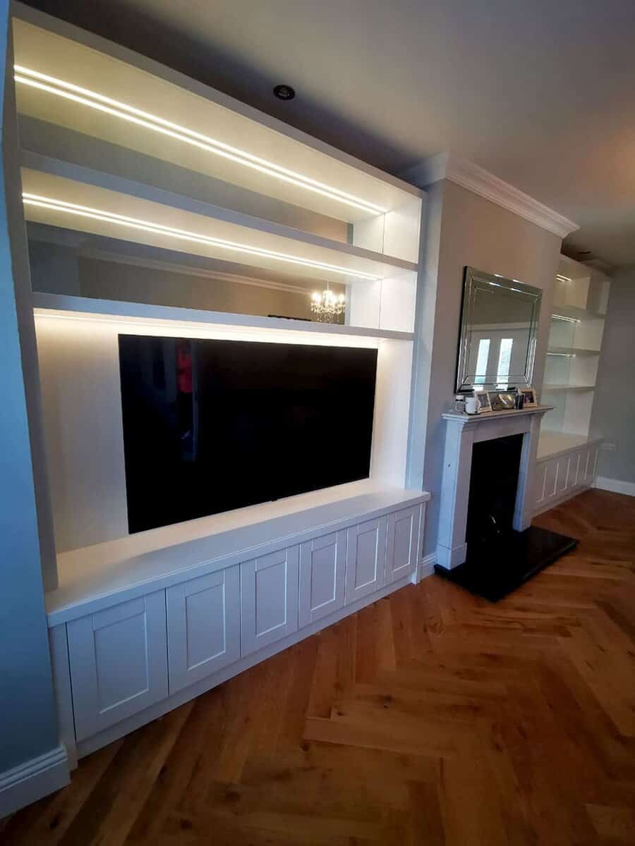 Modern TV Alcove Unit