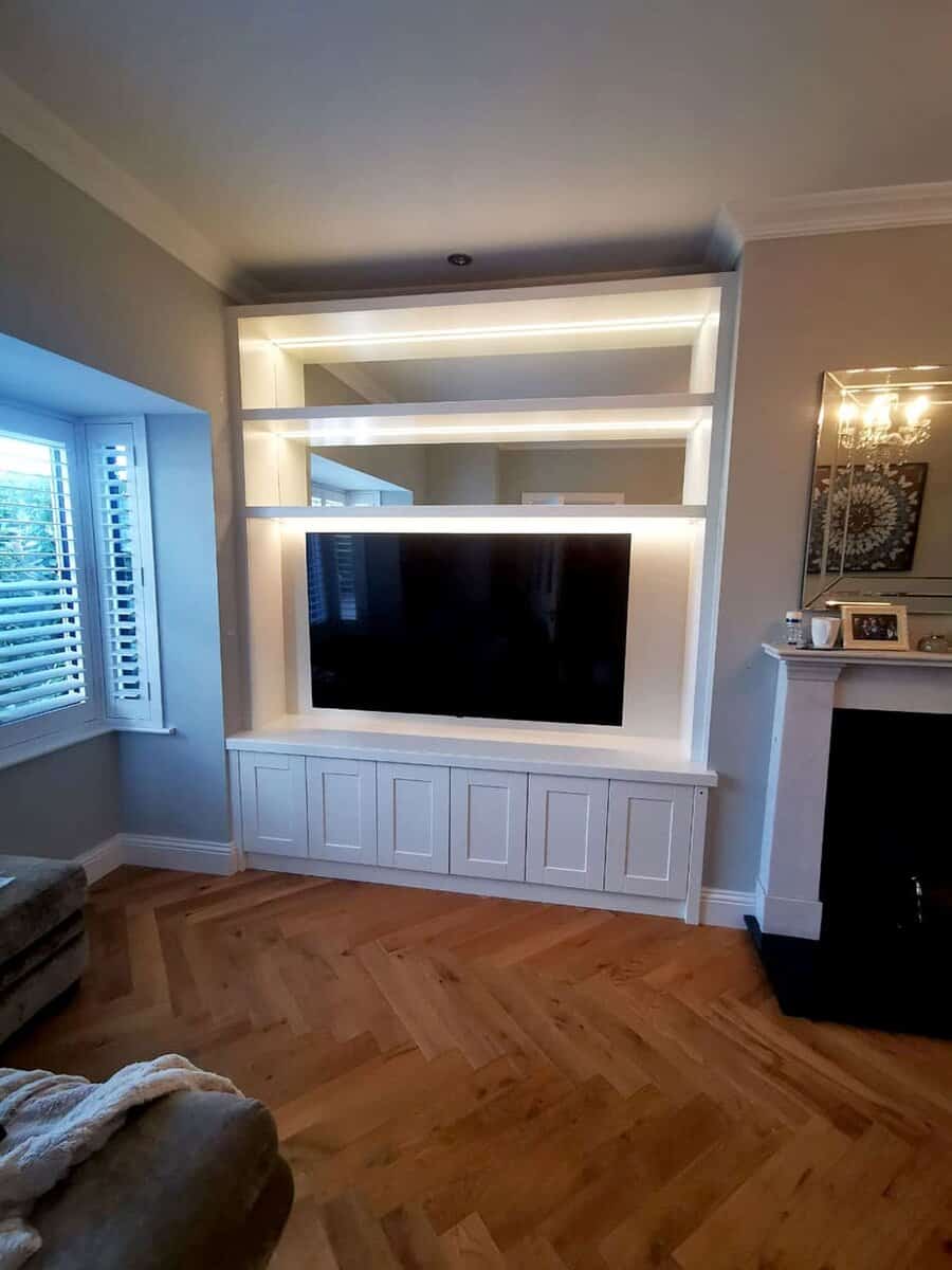 Large Fitted TV Unit