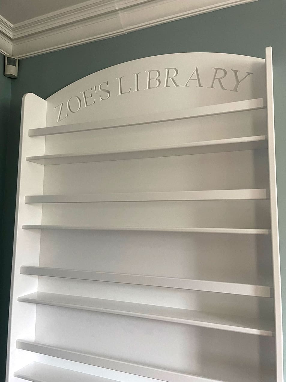 Custom Engraved Children's book case