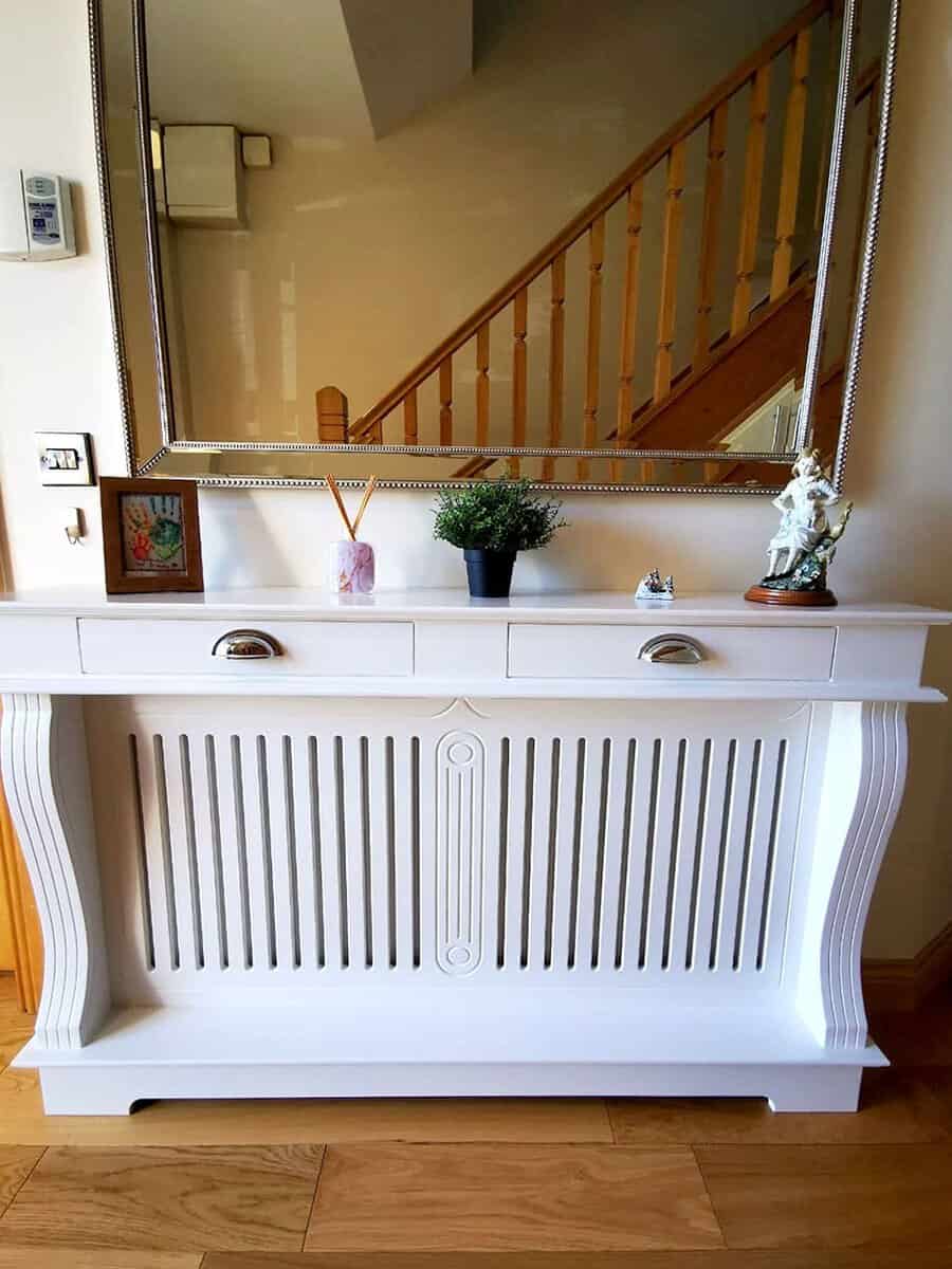 White Radiator Cover