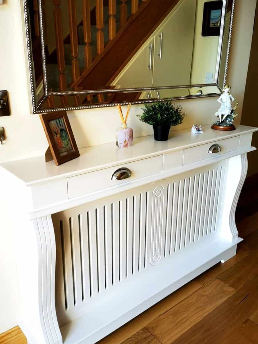 Radiator console table
