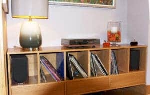 Retro furniture stereo unit