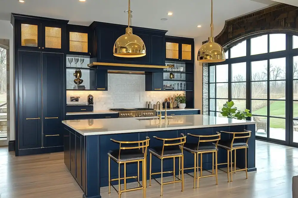 Deep Blue Kitchen