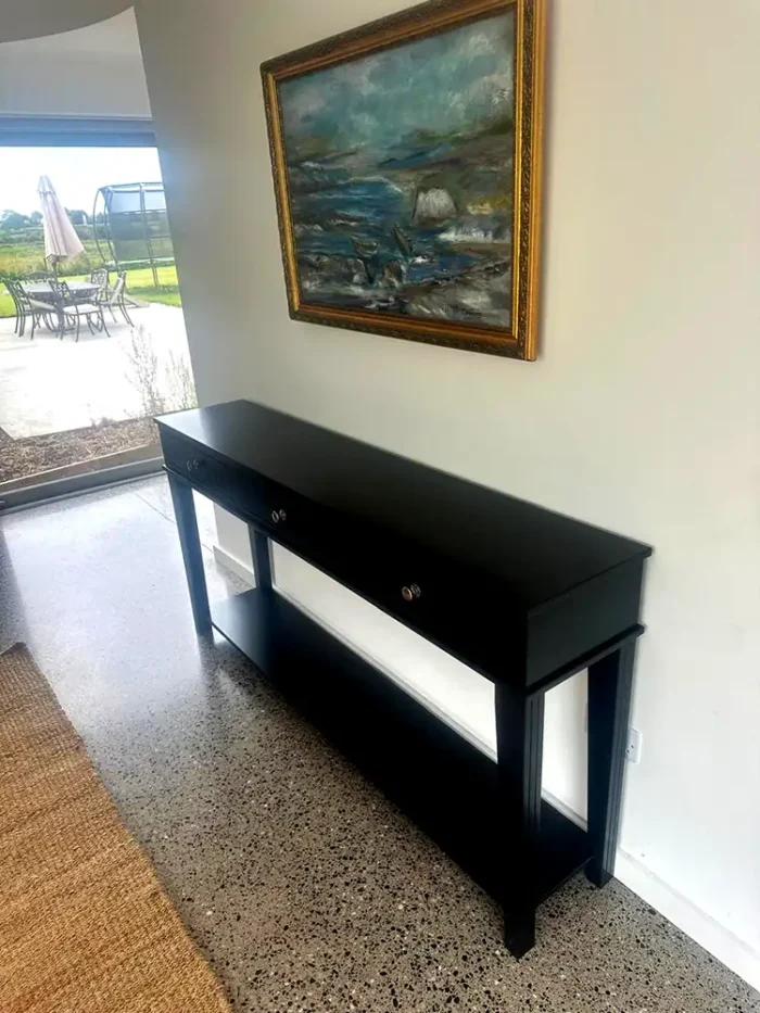 Long Black Console Table