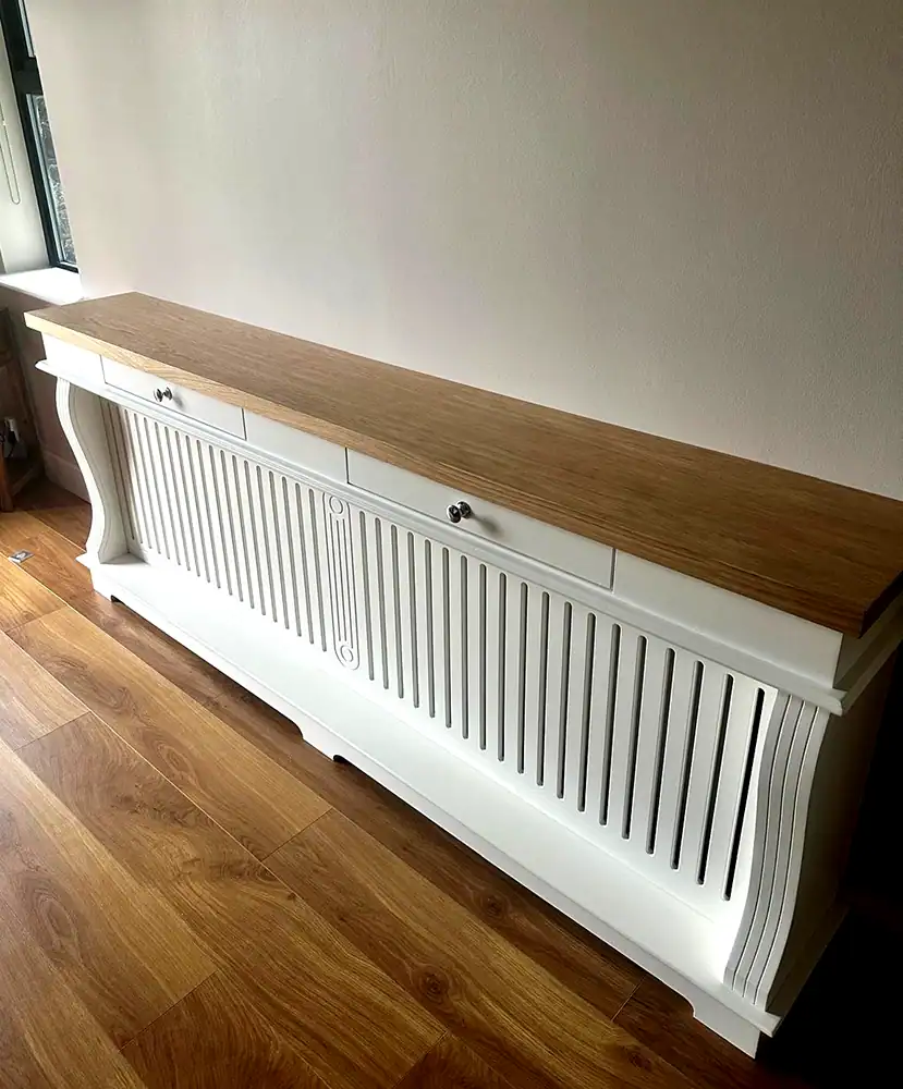 Radiator cover made from Oak