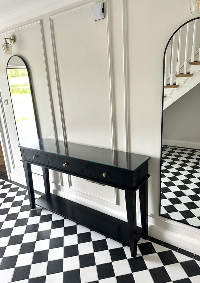 Long Black Console Table