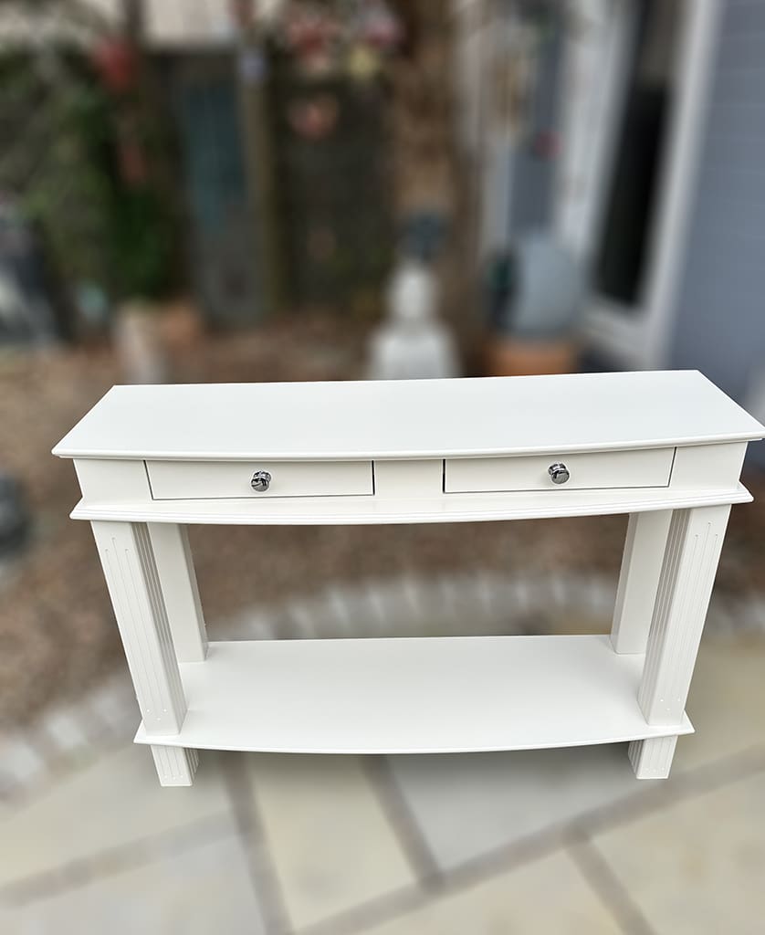 White Console Table