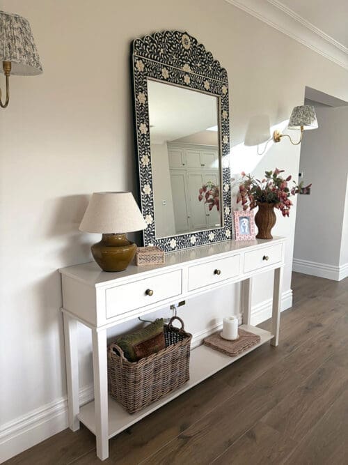 console table with storage