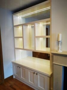 Fitted Alcove unit with custom shelving