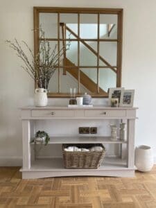 Console table with storage