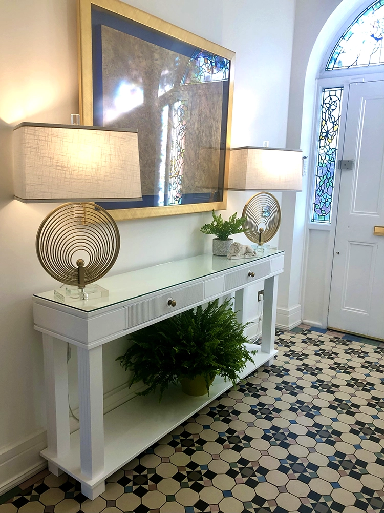 Custom made Cork Console Table