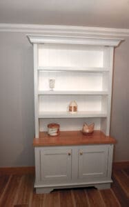 Kitchen dresser with Oak counter and open shelving