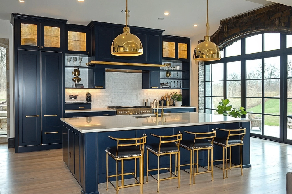 Deep Blue Kitchen