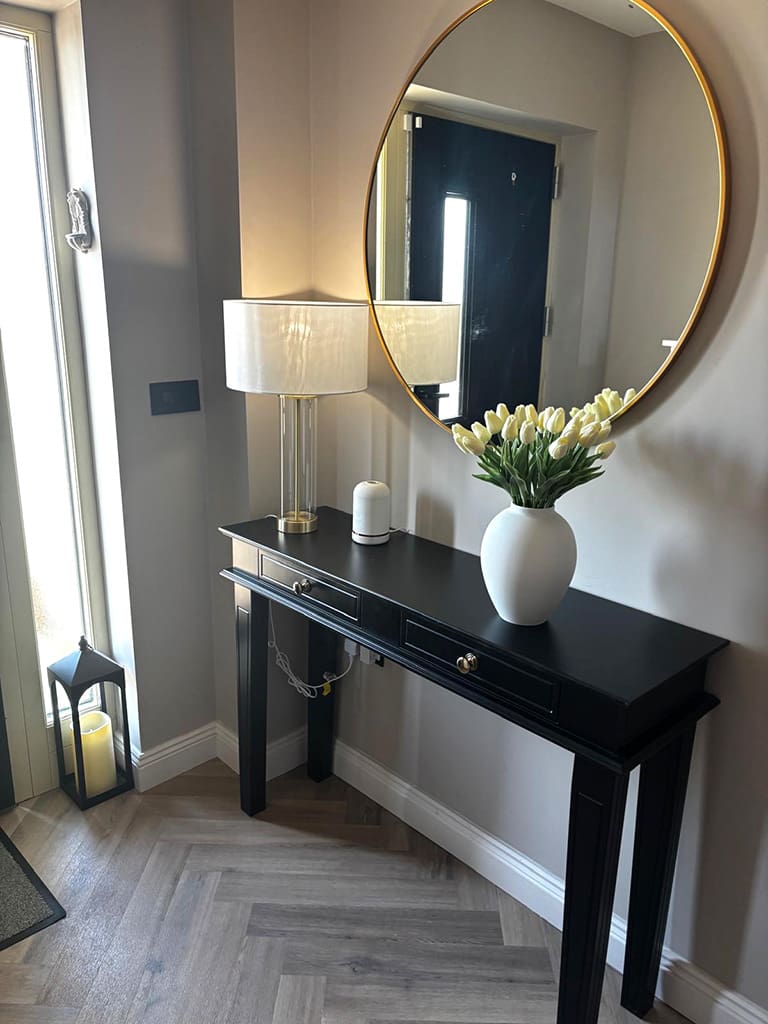 Long Black Console Table