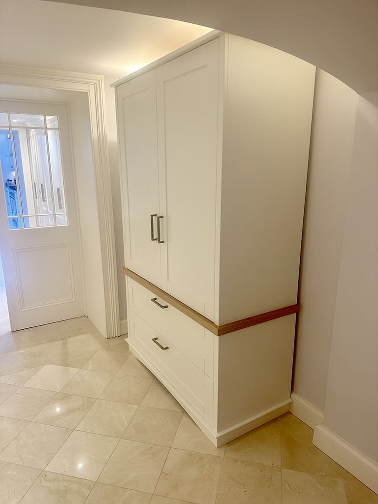 Large white larder unit
